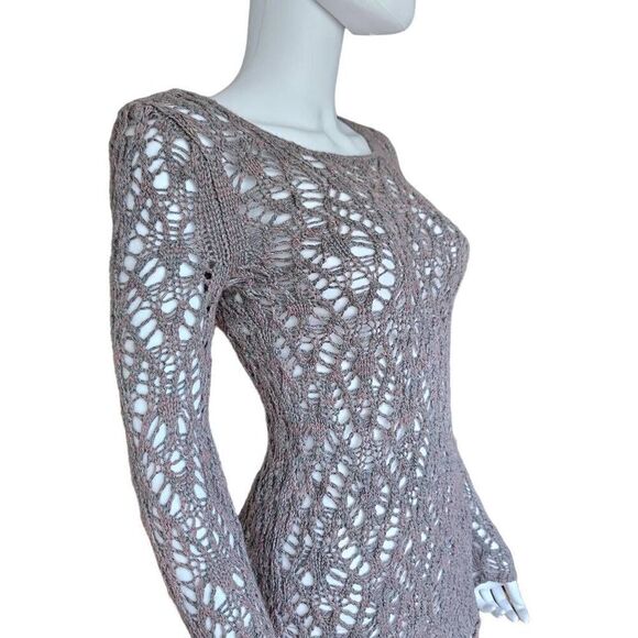 vintage fairy crochet open-knit sweater - Picture 4 of 7